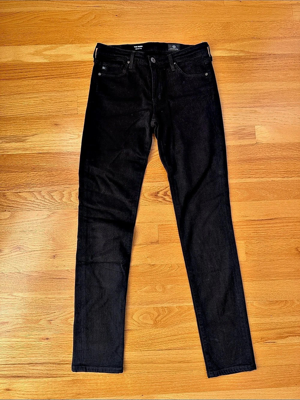 AG The Prima Cigarette Leg Black Skinny Jeans Like New